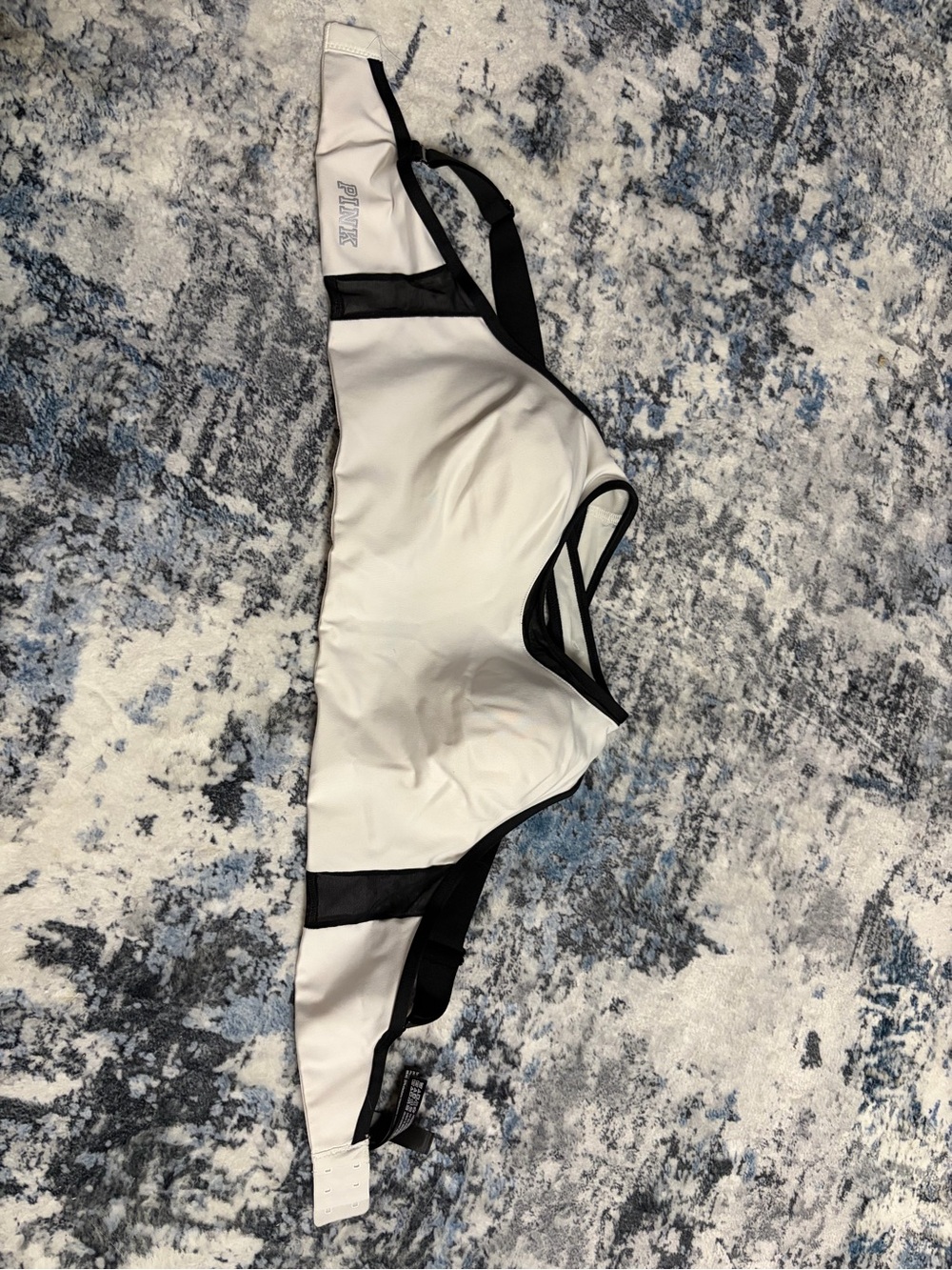 PINK White & Black Sports Bra